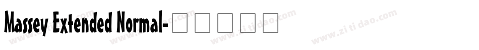 Massey Extended Normal字体转换